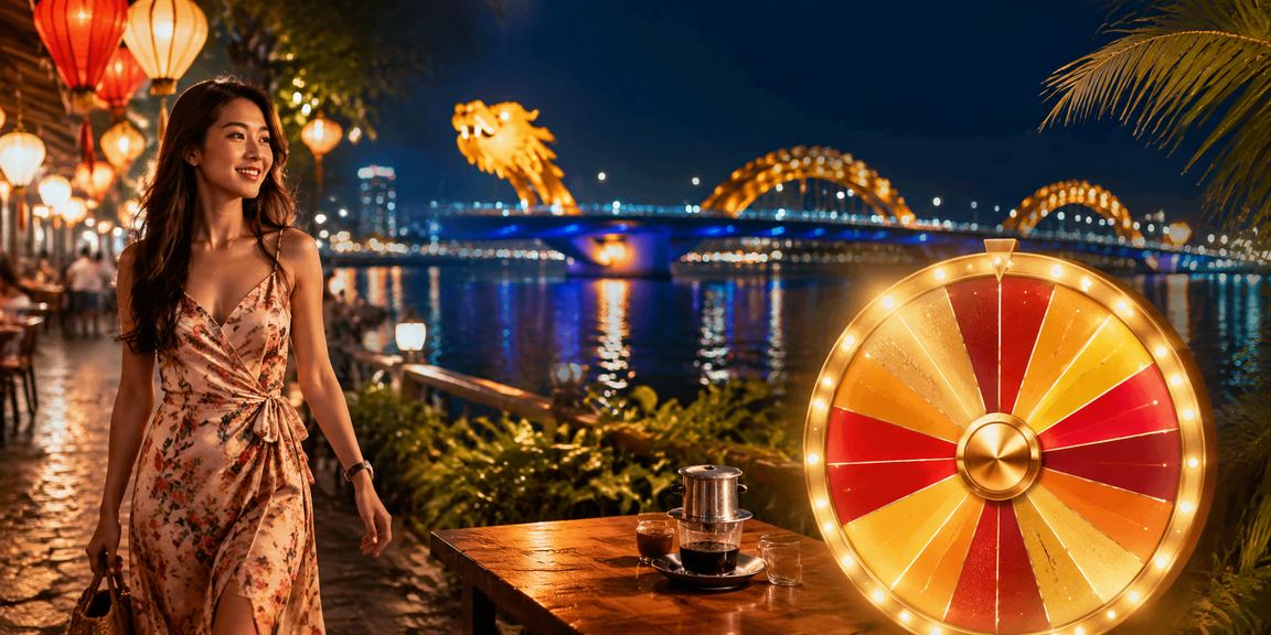 Người dùng tại Đà Nẵng ngồi cà phê theo dõi kết quả và kiểm tra tài khoản cá cược