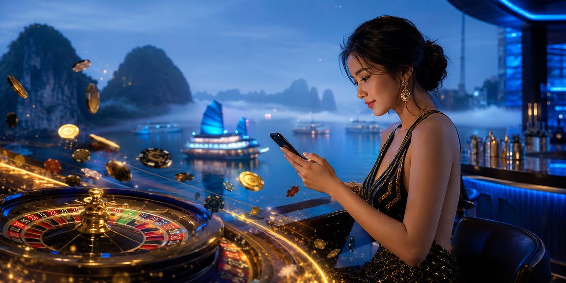 Khách du lịch tại Hạ Long trải nghiệm roulette và các trò chơi casino trong chuyến tham quan